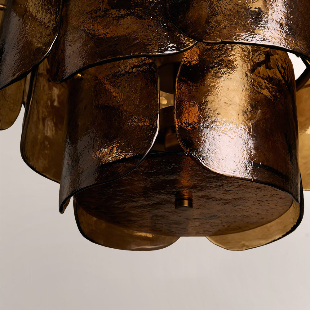 Blairo Tiered Blown Glass Chandelier