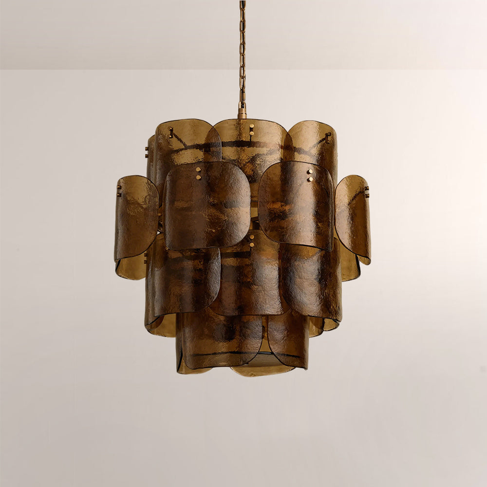 Blairo Tiered Blown Glass Chandelier