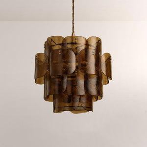 Blairo Tiered Blown Glass Chandelier