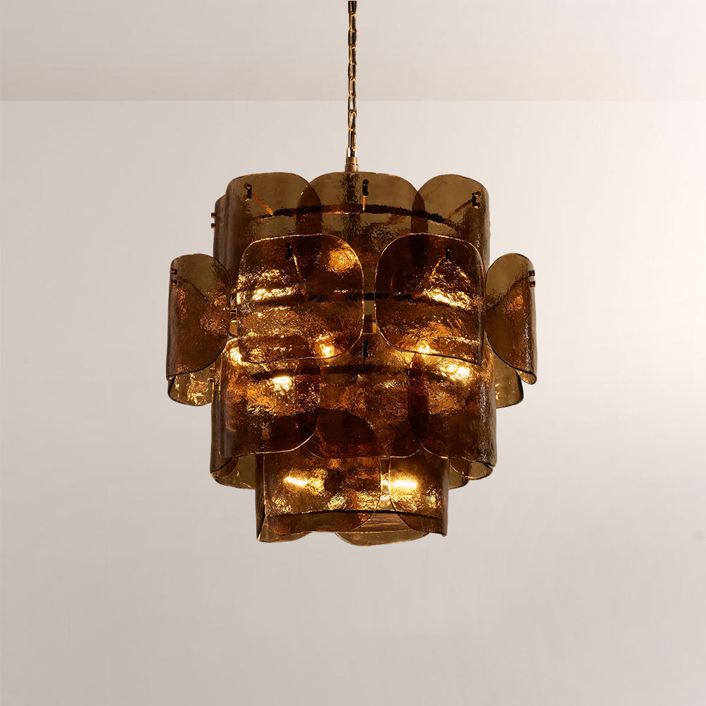 Blairo Tiered Blown Glass Chandelier