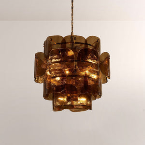 Blairo Tiered Blown Glass Chandelier