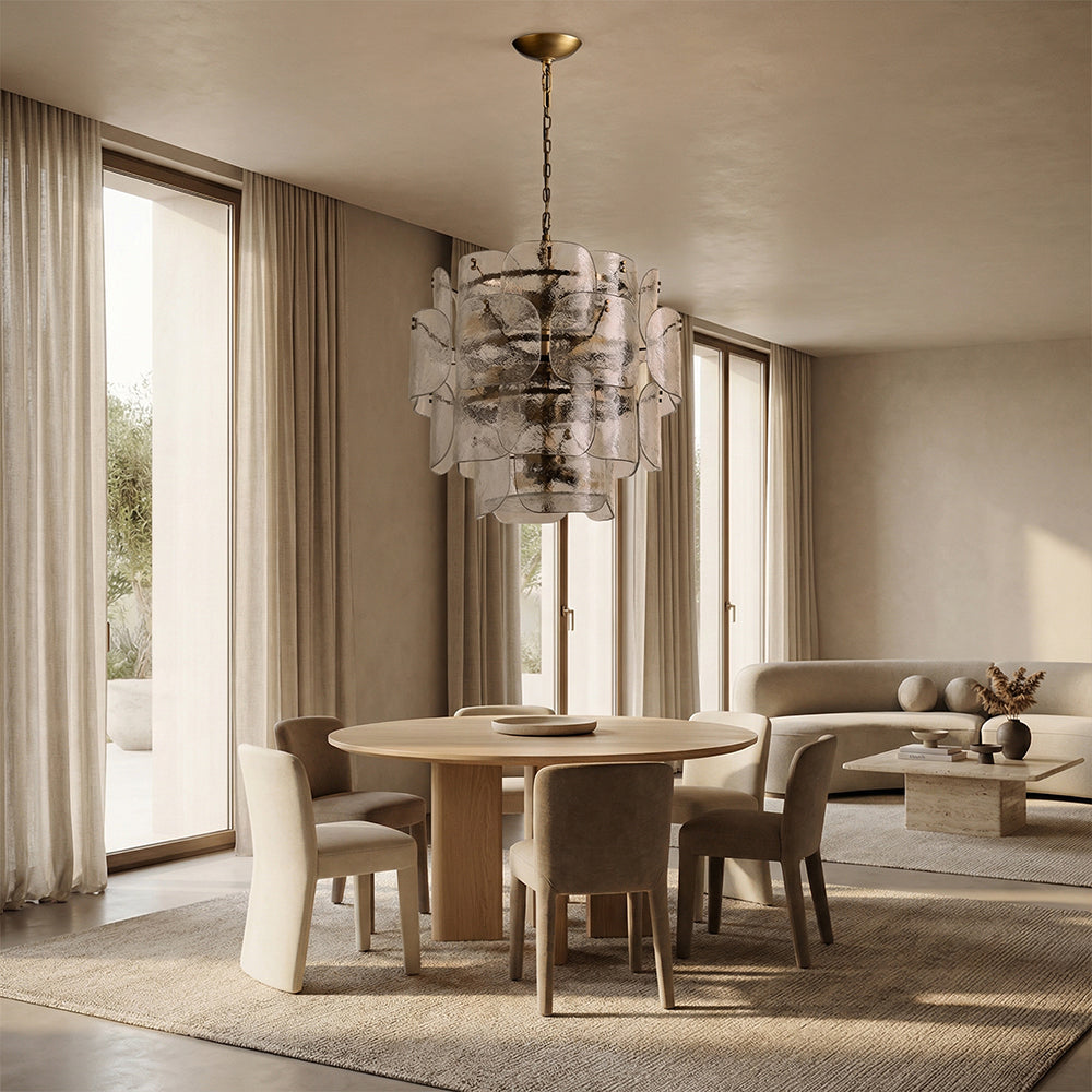 Blairo Tiered Blown Glass Chandelier