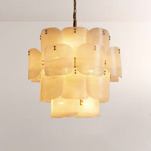 Blairo Tiered Blown Glass Chandelier