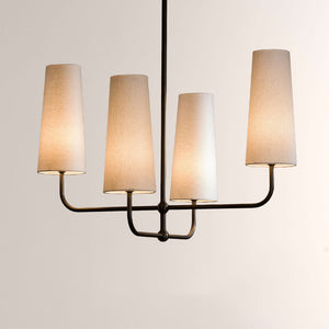 Bolanova Multi-Arm Linen Shade Chandelier