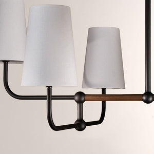 Bolanova Multi-Arm Linen Shade Chandelier