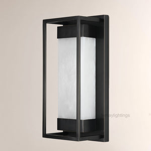 Bravura Alabaster Wall Sconce 15.7H