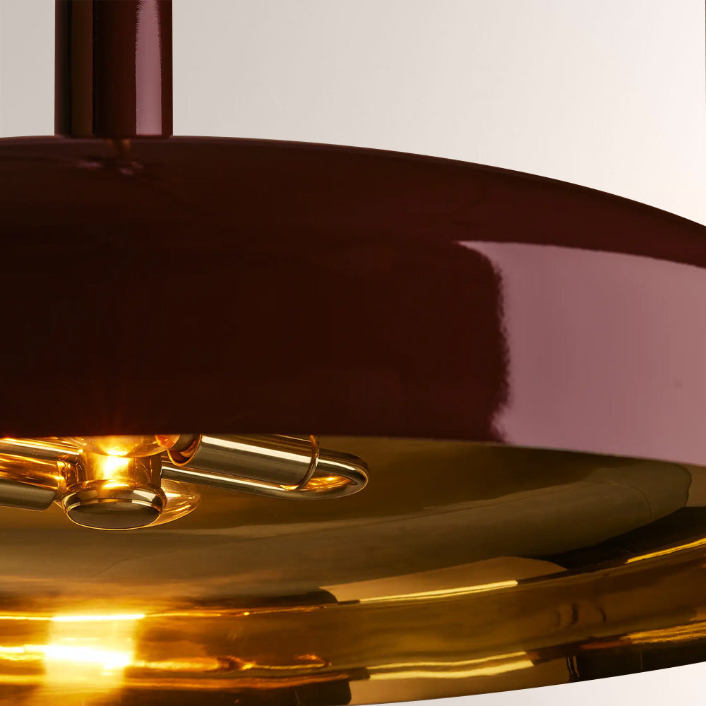 Bonham Gloss Lacquer & Brass Pendant