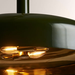 Bonham Gloss Lacquer & Brass Pendant