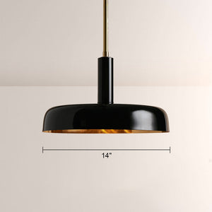 Bonham Gloss Lacquer & Brass Pendant