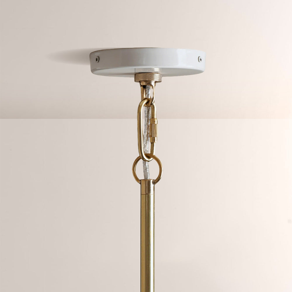 Bonham Gloss Lacquer & Brass Pendant