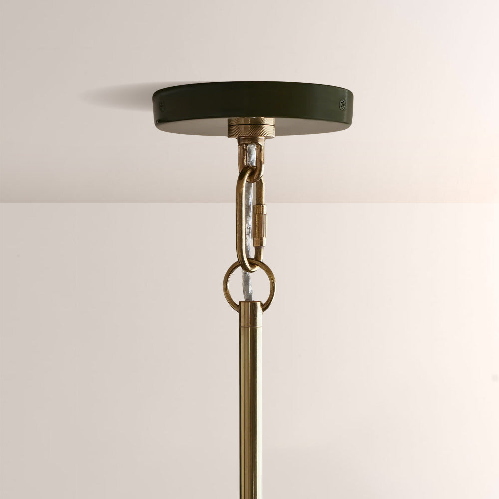 Bonham Gloss Lacquer & Brass Pendant