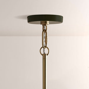 Bonham Gloss Lacquer & Brass Pendant