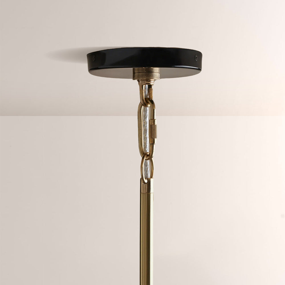 Bonham Gloss Lacquer & Brass Pendant