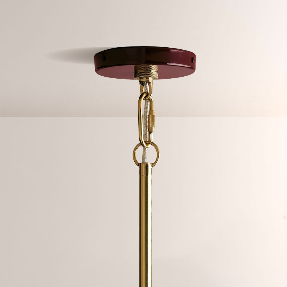 Bonham Gloss Lacquer & Brass Pendant