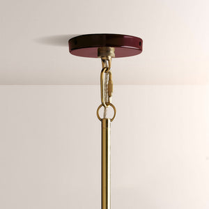 Bonham Gloss Lacquer & Brass Pendant