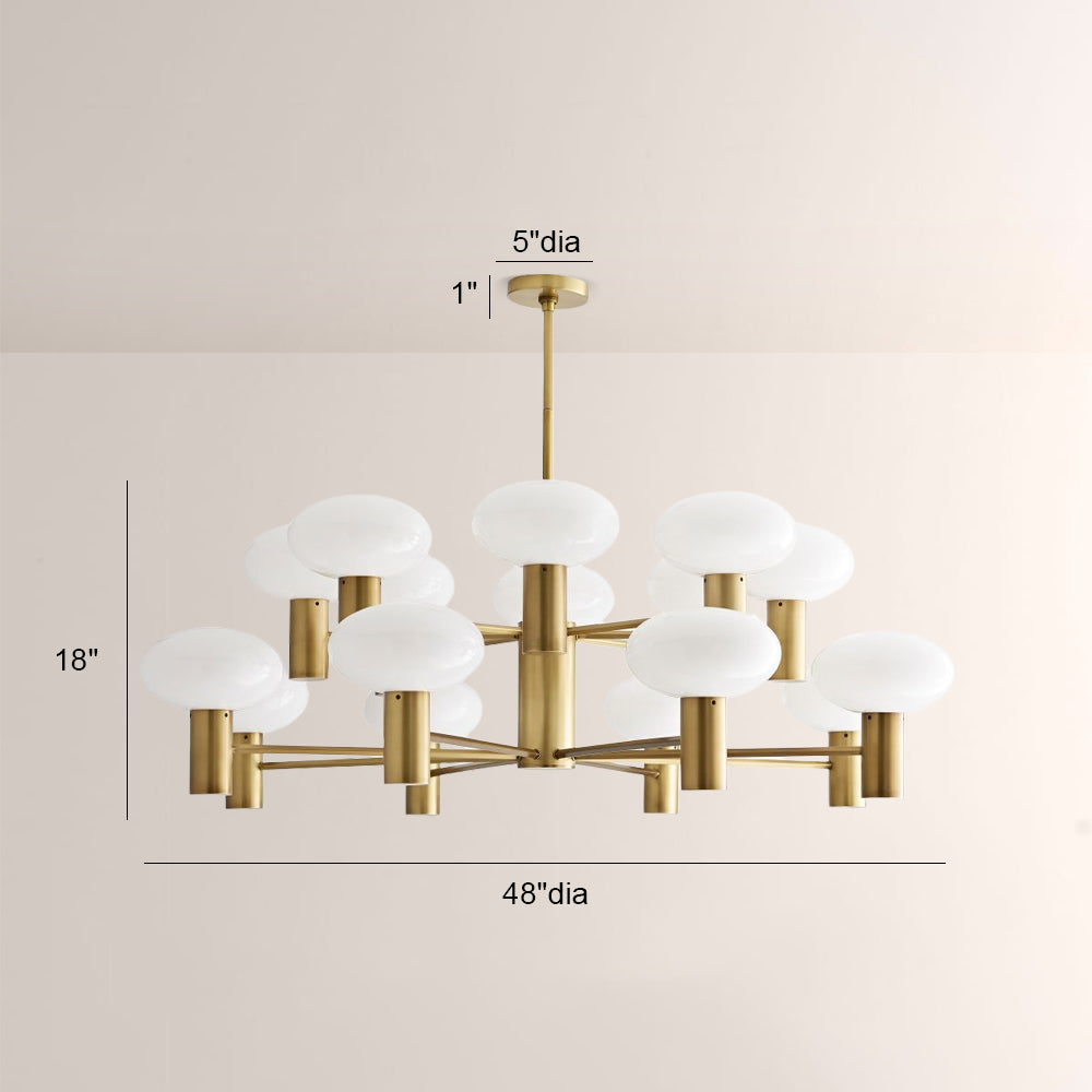 Harlow Two-Layer Round Chandelier