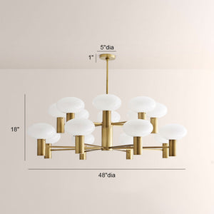 Harlow Two-Layer Round Chandelier