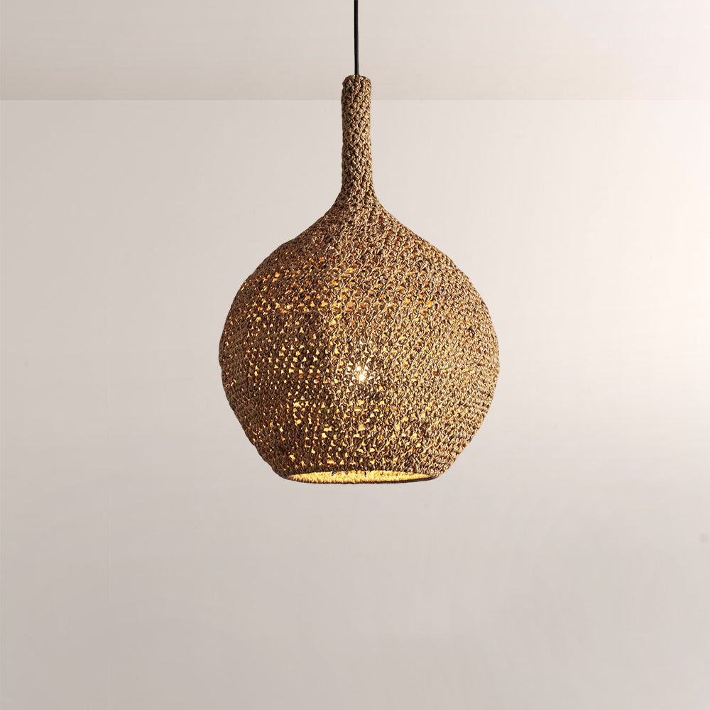 Caila Crocheted Seagrass Pendant