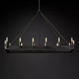 Camia Filament Rectangle Chandelier<41"-52">