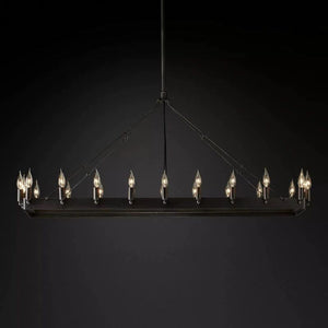 Camia Candelabra Rectangle Chandelier<41"-52">