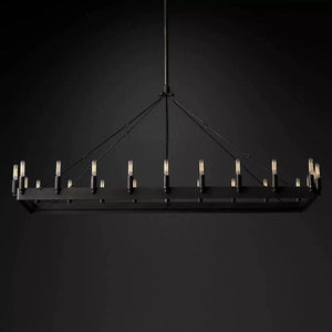 Camia Filament Rectangle Chandelier<41"-52">