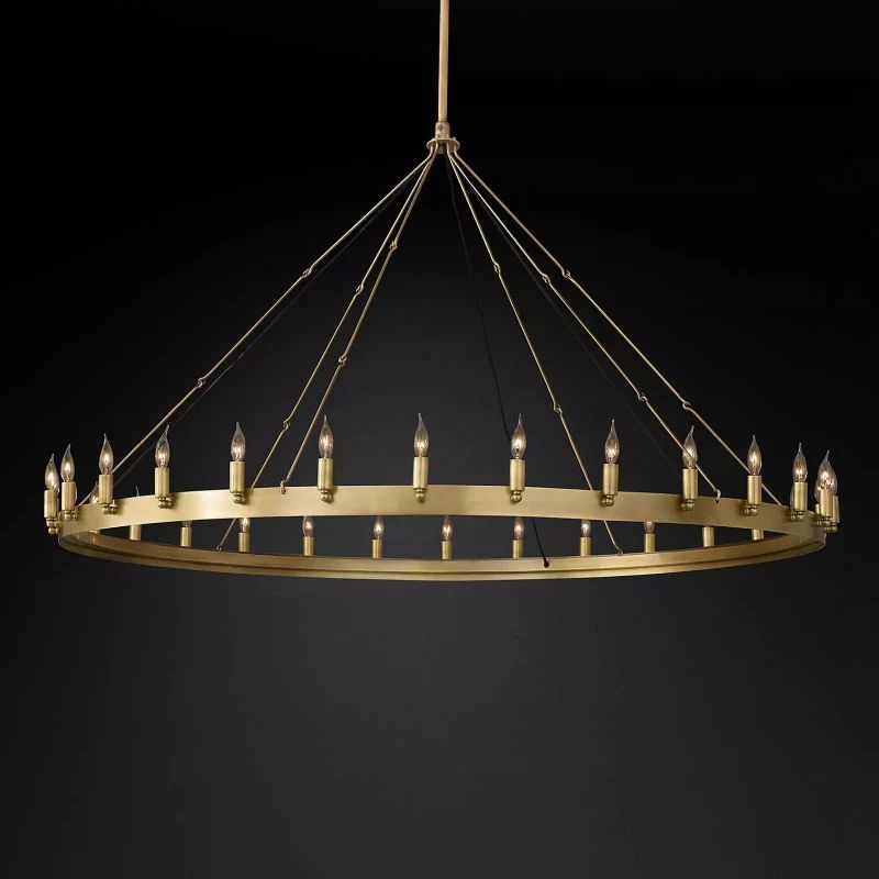 Camia Candelabra Round Chandelier<26"-73">