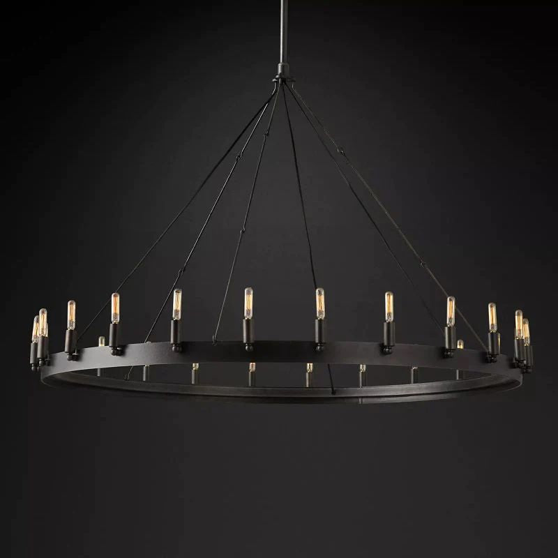 Camia Filament Round Chandelier<26"-73">
