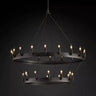 Camia 2-Tier Candelabra Round Chandelier<38"-73">