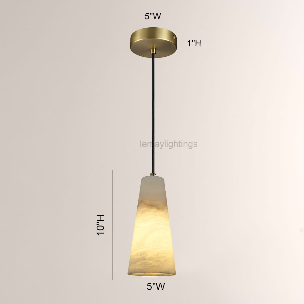 Capus Conical Alabaster Pendant