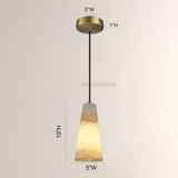 Capus Conical Alabaster Pendant