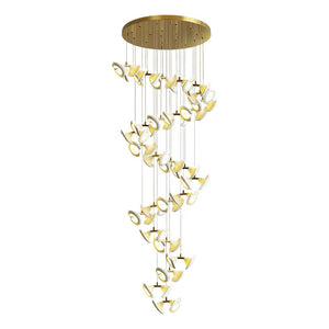Ceramic Chandeliers Luxury Tulip Flower Ceiling Light
