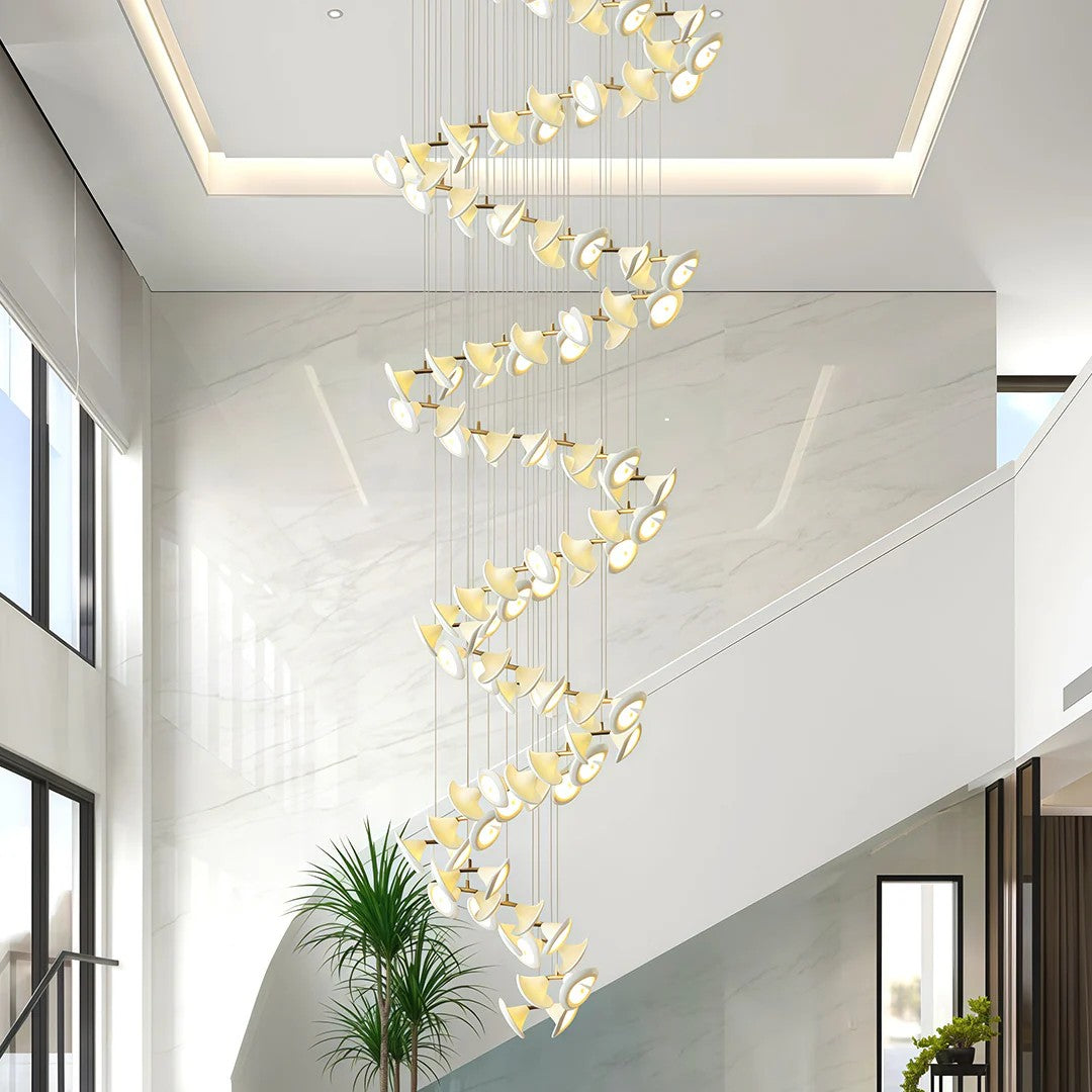 Ceramic Chandeliers Luxury Tulip Flower Ceiling Light