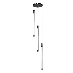 Contemporary Staircase Chandelier Spiral Tube Ceiling Light