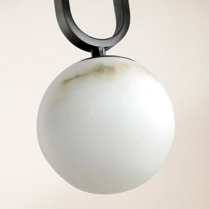 Dadaly Alabaster Small Art Ball Pendant 5.9''D