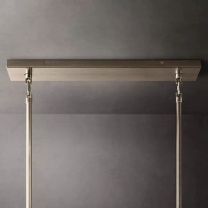 Dezeen Tiered Rectangle Chandelier 74"