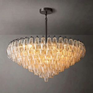 Dezeen Tiered Round Chandelier 37"