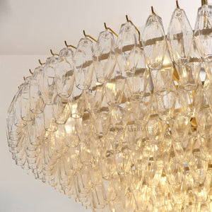 Dezeen Tiered Round Chandelier 61"
