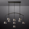 Dimple Linear Chandelier 54"