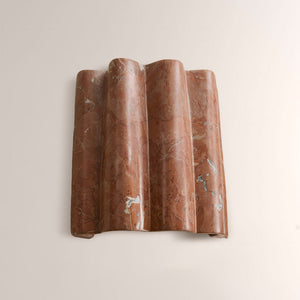 Faience Sculptural Marble Wall Sconce