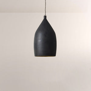 Fino Hammered Metal Cone Pendant