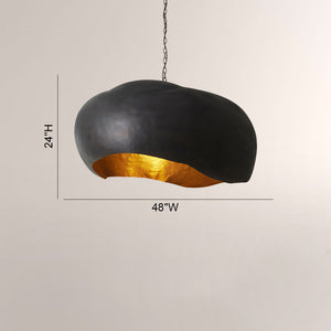 Fino Hammered Metal Dome Pendant