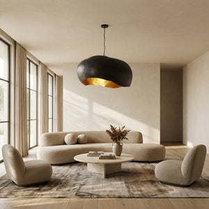 Fino Hammered Metal Dome Pendant