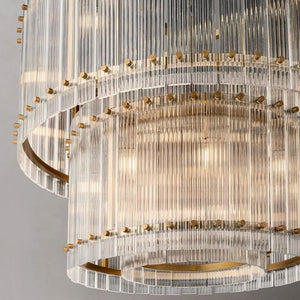 Fiona Two-Tier Round Chandelier 37"