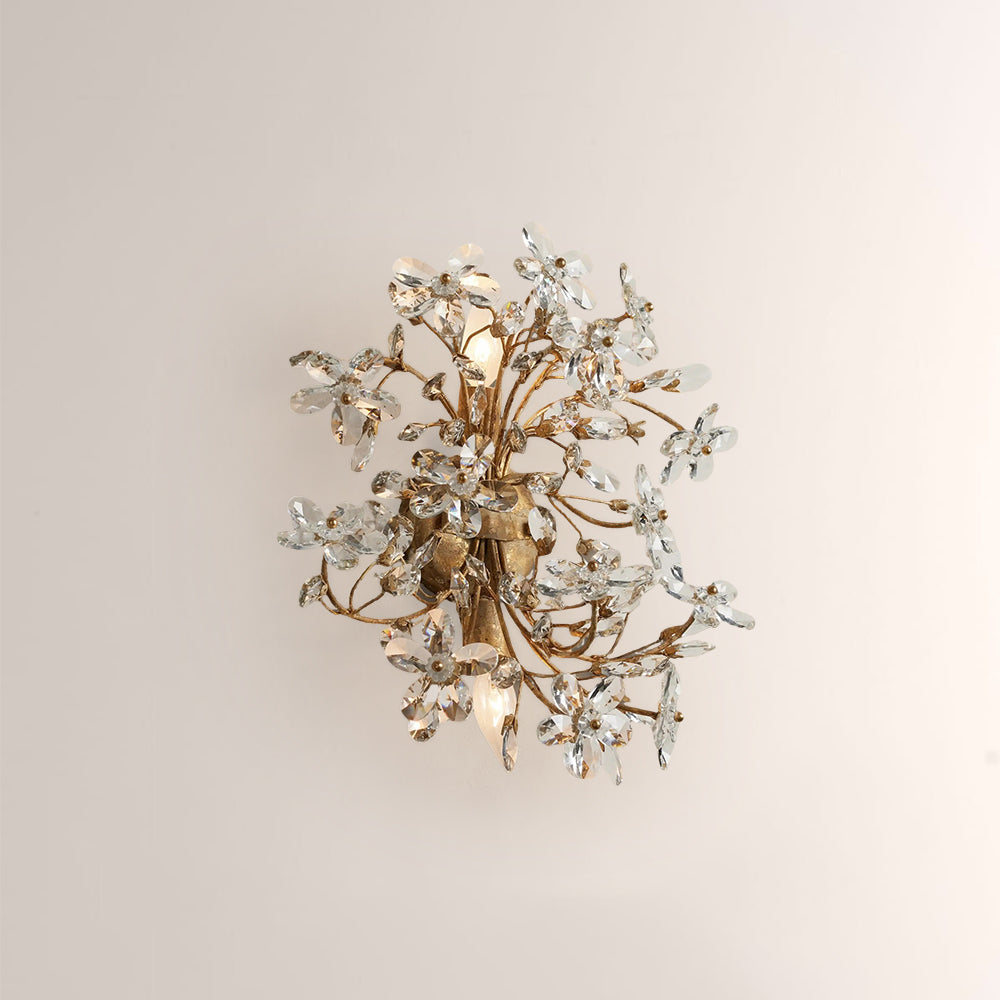 Fiore Crystal Blossom Wall Sconce