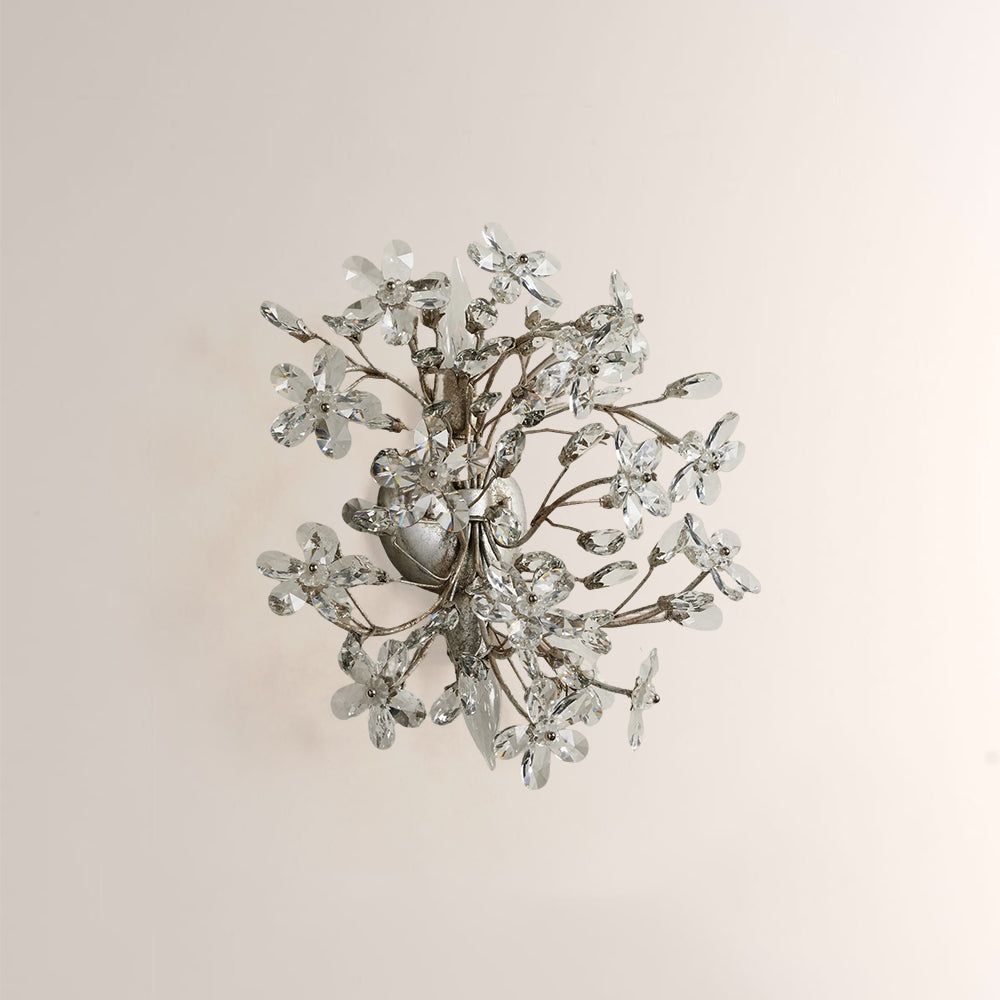 Fiore Crystal Blossom Wall Sconce