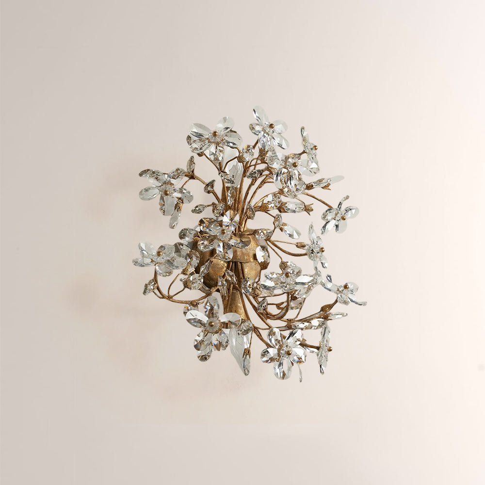 Fiore Crystal Blossom Wall Sconce