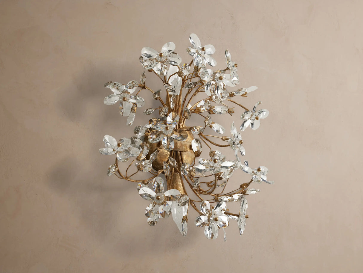 Fiore Crystal Blossom Wall Sconce