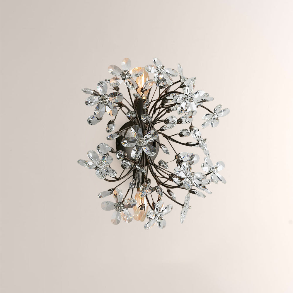 Fiore Crystal Blossom Wall Sconce