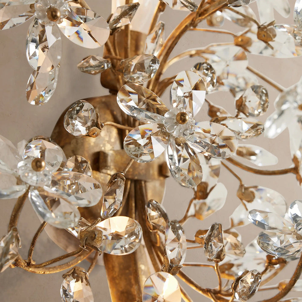 Fiore Crystal Blossom Wall Sconce