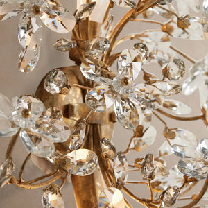 Fiore Crystal Blossom Wall Sconce